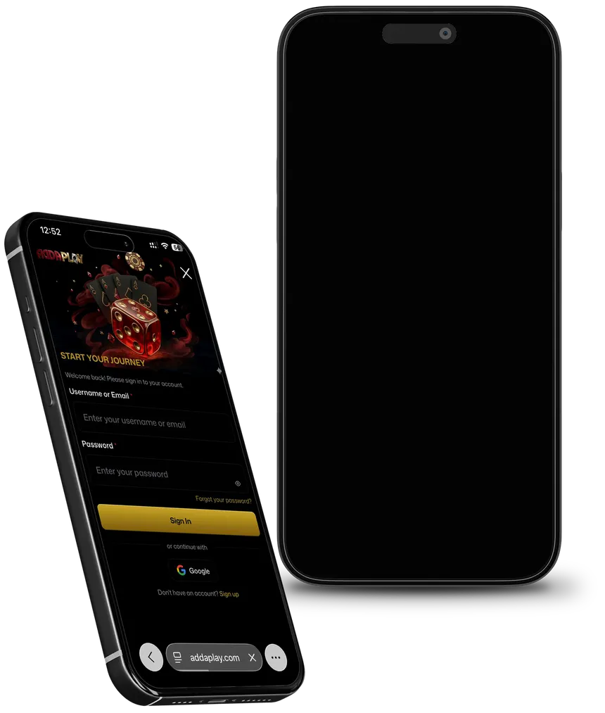 AddaPlay app on two phones